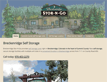 Tablet Screenshot of breckenridgestor-n-go.com